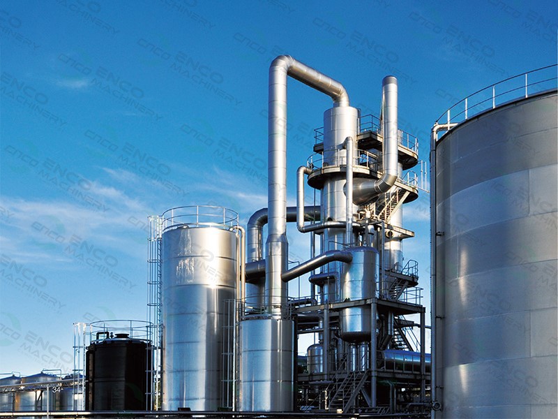 Single-effect evaporation concentration system Single-effect evaporation concentration system